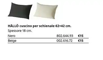 Hàllò Cuscino Per Schienale