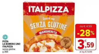 Iperal PIZZA LA NUMERO UNO ITALPIZZA senza glutine g 360 offerta