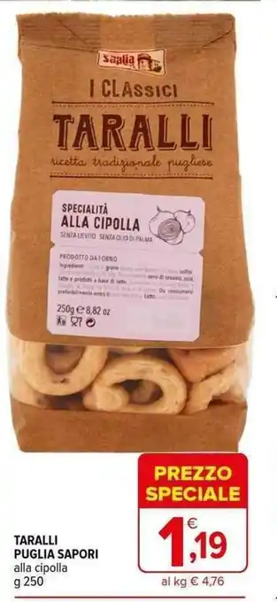 Iperal TARALLI PUGLIA SAPORI alla cipolla g 250 offerta