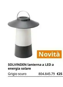 IKEA Solvinden Lanterna A Led A Energia Solare offerta