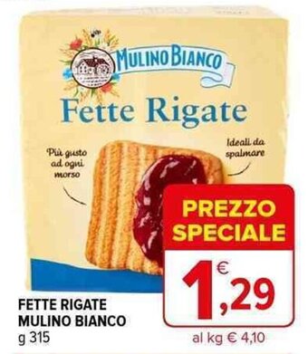 Iperal FETTE RIGATE MULINO BIANCO g 315 offerta