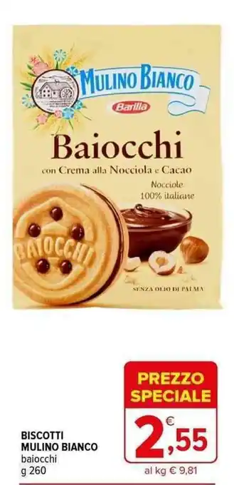 Iperal BISCOTTI MULINO BIANCO baiocchi g 260 offerta