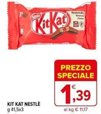 Iperal KIT KAT NESTLÈ g 41,5x3 offerta