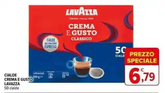 Iperal CIALDE CREMA E GUSTO LAVAZZA 50 cialde offerta