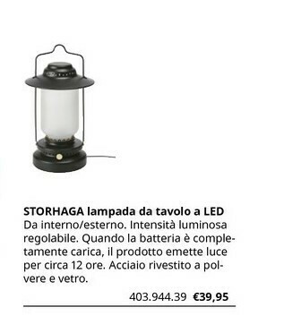 Storhaga Lampada Da Tavolo A LED