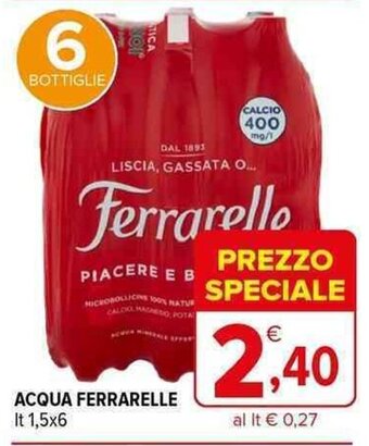 Iperal ACQUA FERRARELLE It 1,5x6 offerta