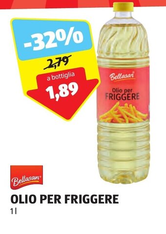 ALDI Bellasan OLIO PER FRIGGERE 1 l offerta