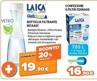 Expert Laica Bottiglia Filtrante B31AA01 offerta