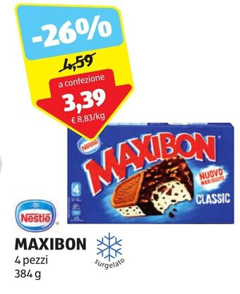 ALDI Nestle MAXIBON 4 pezzi 384 g offerta