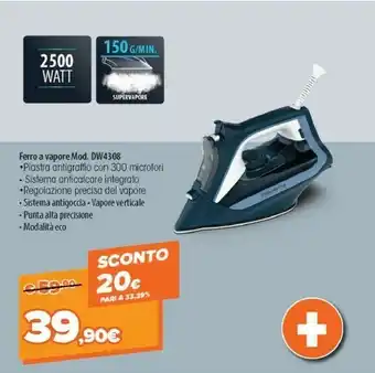 Expert Rowenta Ferro A Vapore DW4308 offerta