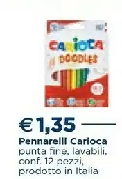 Carioca Doodles Fine Multicolore 12pezzo(i) Marcatore