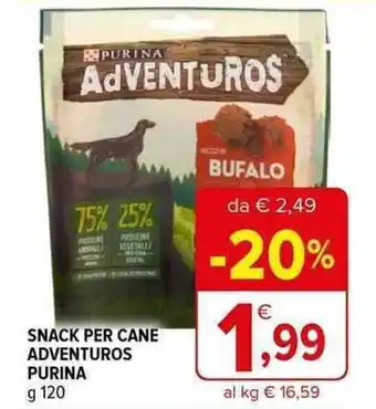 Iperal SNACK PER CANE ADVENTUROS PURINA g 120 offerta