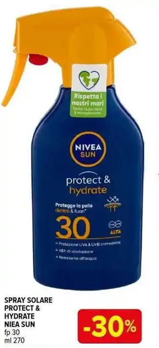 Iperal SPRAY SOLARE PROTECT & HYDRATE NIEA SUN fp 30 ml 270 offerta
