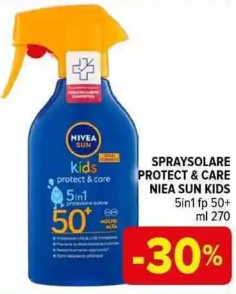 Iperal SPRAYSOLARE PROTECT & CARE NIEA SUN KIDS 5in1 fp 50+ ml 270 offerta