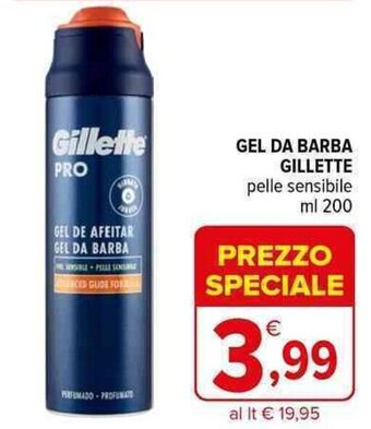 GEL DA BARBA GILLETTE pelle sensibile ml 200
