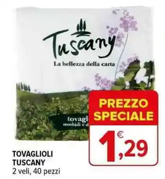 Iperal TOVAGLIOLI TUSCANY 2 veli, 40 pezzi offerta