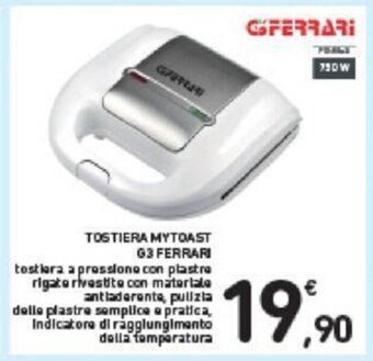 Conad TOSTIERA MYTOAST G3 FERRARI offerta