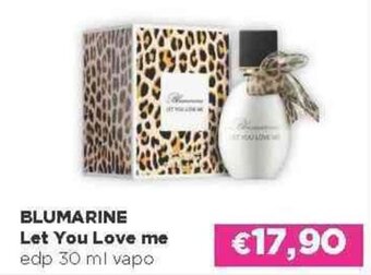 Acqua & Sapone BLUMARINE Let You Love me edp 30 ml vapo offerta
