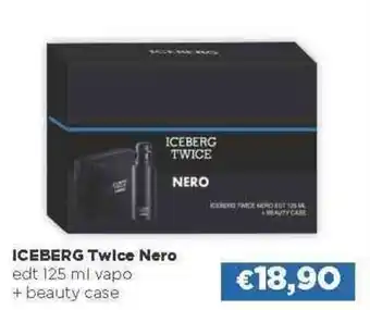 Acqua & Sapone ICEBERG Twice Nero edt 125 ml vapo + beauty case offerta