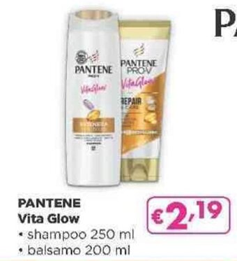 Acqua & Sapone PANTENE Vita Glow * shampoo 250 ml • balsamo 200 ml offerta