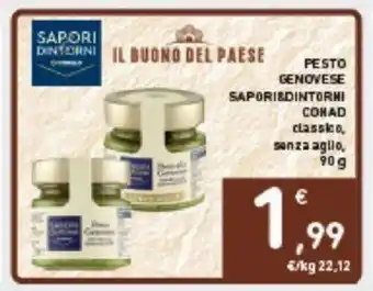 Conad PESTO GENOVESE SAPORIEDINTORNI CONAD 90 g offerta