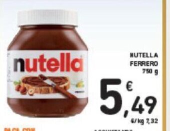 Conad NUTELLA FERRERO 750 g offerta