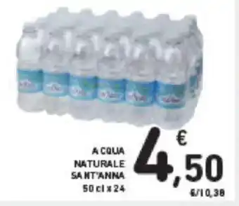 Conad ACQUIA NATURALE SANT'ANNA 50 cl x 24 offerta