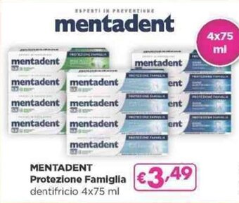 MENTADENT Protezione Famiglia dentifricio 4x75 ml