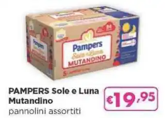 Acqua & Sapone PAMPERS Sole e Luna Mutandino pannolini assortiti offerta