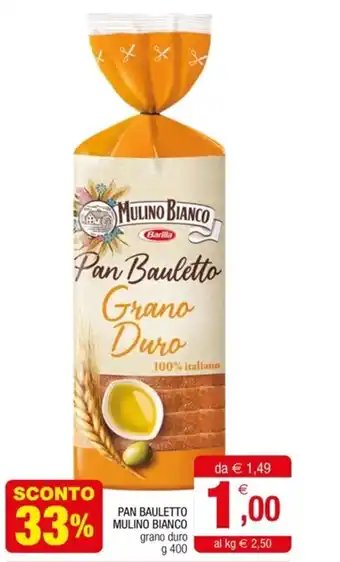 Gran mercato PAN BAULETTO MULINO BIANCO grano duro g 400 offerta