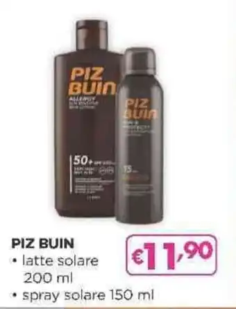 Acqua & Sapone PIZ BUIN • latte solare 200 ml offerta