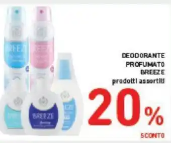 Conad DEODORANTE PROFUMATO BREEZE prodotti assortiti offerta