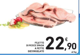 Conad FILETTO DI PESCE SPADA A FETTE DECONGELATO offerta