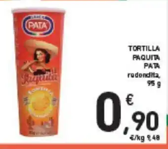 Conad TORTILLA PAQUITA PATA redondita, 95 g offerta