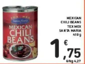 Conad MEXICAN CHILI BEANS TEX MEX SANTA MARIA 410 g offerta