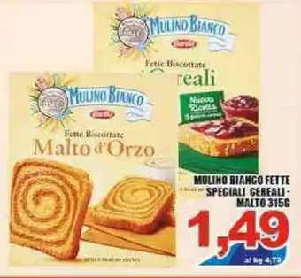 Sacoph Mulino Bianco Fette Speciali Cereali - Malto 315g offerta