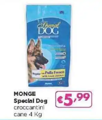 Acqua & Sapone MONGE Special Dog croccantini cane 4 Kg offerta