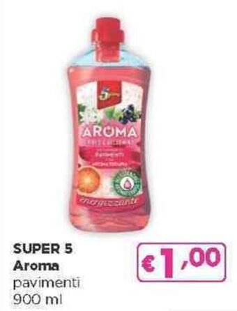 Acqua & Sapone SUPER 5 Aroma pavimenti 900 ml offerta