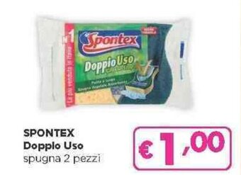 Acqua & Sapone SPONTEX Doppio Uso spugna 2 pezzi offerta