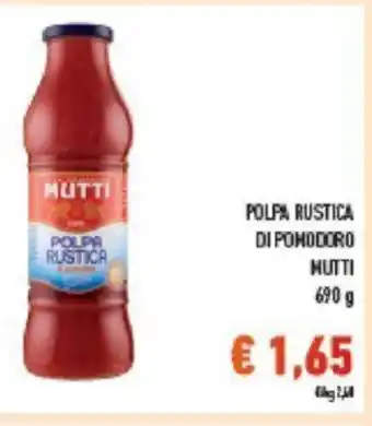 Conad POLPA RUSTICA DI POMODORO MUTTI 690 g offerta