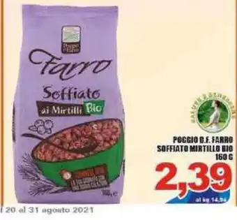 Poccio D.E. Farro Soffiato Mirtillo Bio 160g