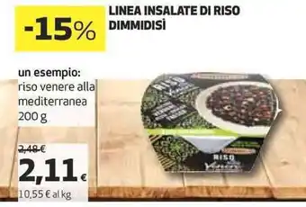 Coop LINEA INSALATE DI RISO DIMMIDISI 200g offerta