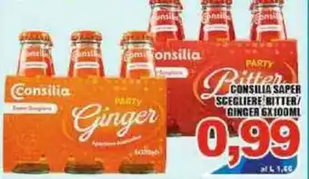 Sacoph Consilia Saper Scegliere Bitter/Ginger 6x100ml offerta
