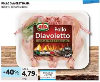 Coop POLLO DIAVOLETTO AIA italiano, allevato a terra offerta