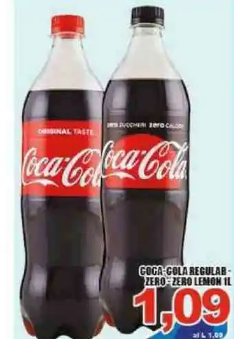 Sacoph Coca-Cola Regular-Zero-Zero Lemon 1l offerta