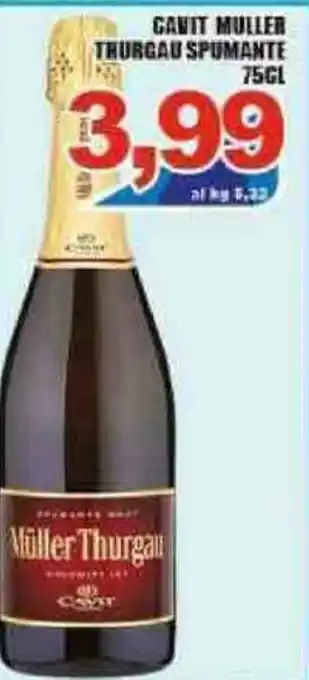 Sacoph Cavit Müller Thurgau Spumante 75cl offerta