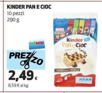 Coop KINDER PAN E CIOC 10 pezzi 290 g offerta