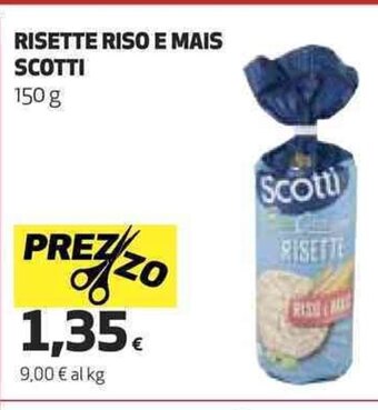 Coop RISETTE RISO E MAIS SCOTTI 150 g offerta