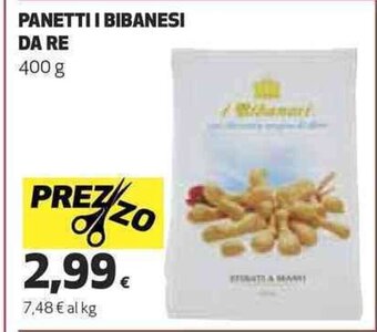 Coop PANETTI I BIBANESI DA RE 400 g offerta
