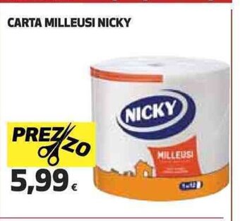 Coop CARTA MILLEUSI NICKY offerta
